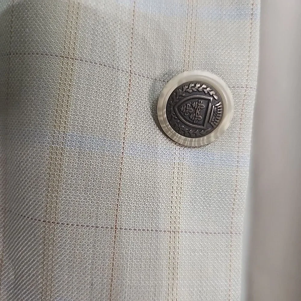 Blazer Giovanno Collezione Uomo Men’s 46 L Caramel 5 Button Polyester/Wool